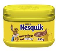 NESQUIK Preparato Solubile per bevanda con Cacao 250g | Preparato solubile al cacao con vitamina D, senza glutine e coloranti per un gusto intenso. Barattolo salvafreschezza da 250g