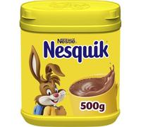 NESQUIK Preparato Solubile per bevanda con Cacao 500g | Preparato solubile al cacao con vitamina D, senza glutine e coloranti per un gusto intenso. Barattolo salvafreschezza da 500g