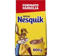 NESQUIK Preparato Solubile per bevanda con Cacao 800g | Preparato solubile al cacao con vitamina D, senza glutine e coloranti per un gusto intenso. Barattolo salvafreschezza da 800g