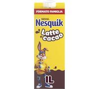 NESQUIK Pronto da Bere Bevanda Latte e Cacao Brick 1L | Con latte 100% italiano e cacao magro. Unisce il gusto di NESQUIK al nutrimento del latte. Brick richiudibile 1L