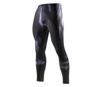 Nessfit Leggings a Compressione da Uomo Supereroe Calzamaglia Base Layer Palestra Lunghi Running Allenamento Termico, L