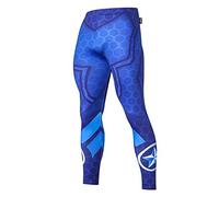 Nessfit - Leggings da uomo a compressione da supereroe, strato di base, per palestra, corsa, allenamento termico Supereroe 5 M