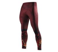 Nessfit Pantaloni da uomo a compressione, motivo supereroe, intimi, per palestra, corsa lunga, termici, da allenamento, XL