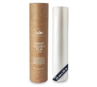 NESSTERS Stabilizzatore Idrosolubile per Ricamo - Pellicola Trasparente solubile per Ricamo con Macchina ricamatrice e a Mano - Carta idrosolubile per Ricamo - 25 Micron - Rotolo 25 cm x 20 m