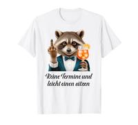 NESSUN APPUNTAMENTO E FACILE UN SEDILE procione Spritz Racoon Maglietta