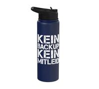 Nessun backup, nessun peccato per i tecnici IT e PC Stainless Steel Insulated Water Bottle