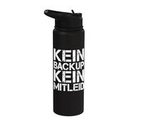 Nessun backup, nessun peccato per i tecnici IT e PC Stainless Steel Insulated Water Bottle