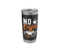 Nessun caffè nessun giocatore di Bunco Amante Dice Game Coffee Lover Bunco Bicchiere termico in acciaio inox doppia parete