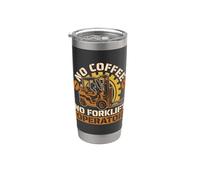 Nessun caffè Nessun operatore del carrello elevatore dell'amante del caffè dell'operatore del magazzino Bicchiere termico in acciaio inox doppia parete