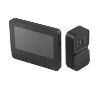 Nessun campanello visibile WIFI, Videocamera campanello senza fili, Schermo IPS da 4,3 pollici, Audio a 2 vie, Protocollo privato 2.4G, Telecamera di sorveglianza interna/esterna