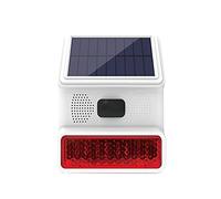 Nessun Canone Mensile 433MHz Wireless Light Flash Strobe Outdoor Solar Waterproof Siren for antifurto domestico di allarme sicurezza domestica(Set A)