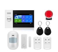 Nessun Canone Mensile GSM Sicurezza Domestica Protezione Di Allarme Intelligente Touch Screen Kit Antifurto APP Mobile Controllo Remoto RFID Inserimento E Disinserimento(W4B15)