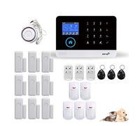 Nessun Canone Mensile TUYA Wireless GSM di allarme sicurezza domestica con rilevatore movimento PIR a prova animali domestici compatibile(K)