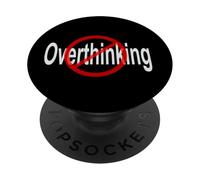 Nessun cerchio cancellato pensare troppo PopSockets PopGrip Adesivo