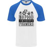 Nessun Cibo Senza Agricoltori Maglietta Baseball S/S Da Uomo