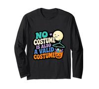 Nessun Costume è Anche Un Costume valido Divertente Halloween Maglia a Manica