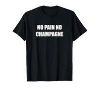 Nessun Dolore, Niente Champagne Maglietta, Uomo, Nero, L