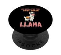 Nessun dramma per questo lama di quinta elementare divertente ritorno a scuola PopSockets PopGrip Adesivo