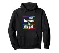 nessun essere umano è illegale -- L'ORIGINALE (Edizione LGBTQ+) Felpa con Cappuccio