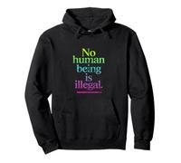 Nessun essere umano è illegale - L'ORIGINALE (Vintage) Felpa con Cappuccio