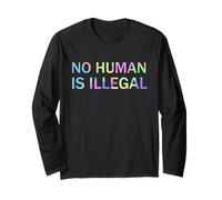 Nessun Essere Umano è illegale PRO Immigrazione Maglia a Manica