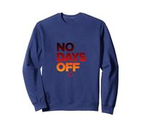 Nessun Giorno Libero Allenamento Motivazionale per Il Fitness Felpa, Unisex per Adulti, Navy, XXL