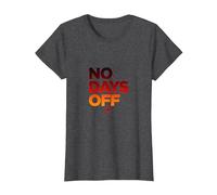 Nessun Giorno Libero Allenamento Motivazionale per Il Fitness Maglietta, Donna, Grigio Scuro, 3XL