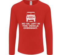Nessun Olio Rimasto Veicolo Notte 4X4 Fuori Strada Uomo Manica Lunga T-Shirt