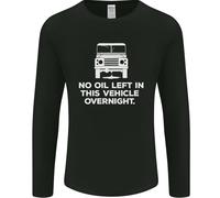 Nessun Olio Rimasto Veicolo Notte 4X4 Fuori Strada Uomo Manica Lunga T-Shirt
