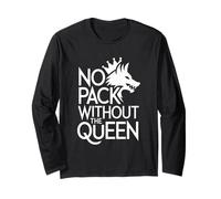 Nessun Pacchetto Senza la Regina Alpha Wolf Fearless Alpha Girl Maglia a Manica