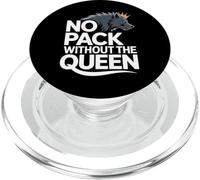 Nessun pacchetto senza la regina Alpha Wolf Fearless Alpha Girl PopSockets PopGrip per MagSafe
