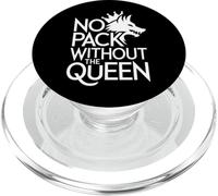 Nessun pacchetto senza la regina Alpha Wolf Fearless Alpha Girl PopSockets PopGrip per MagSafe