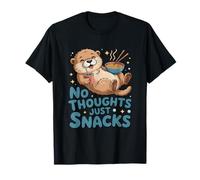 Nessun Pensiero Solo Snack Carino Otter Ramen Maglietta