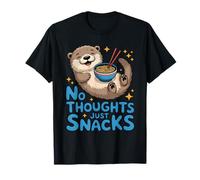 Nessun Pensiero Solo Snack Carino Otter Ramen Maglietta