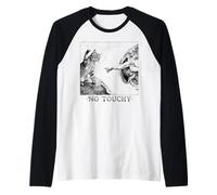 Nessun permaloso Gatto Divertente Michelangelo Creazione di Maglia con Maniche Raglan