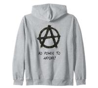 "Nessun potere per nessuno!", Punks, Punkrock, Anarchia Felpa con Cappuccio