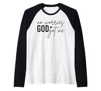 Nessun Problema, Dio Mi ha Dato Un afroamericano Lord Jesus Christian Maglia con Maniche Raglan