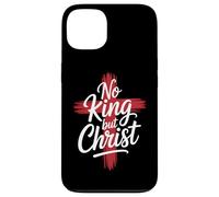 Nessun re cristiano tranne Cristo Croce Dio Gesù Fede Custodia per iPhone 13