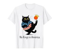 Nessun re in America Black Cat We The People Political Maglietta