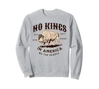 Nessun re in America protesta resiste al Bisonte Salva la democrazia Felpa