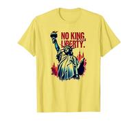 Nessun re, Solo libertà Maglietta, Uomo, Limone, 3XL