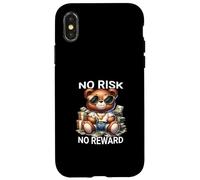 Nessun rischio nessun ricompensa Hustle Teddybear Streetwear look Custodia per iPhone X/XS
