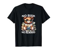 Nessun rischio nessun ricompensa Hustle Teddybear Streetwear look Maglietta