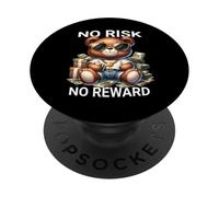 Nessun rischio nessun ricompensa Hustle Teddybear Streetwear look PopSockets PopGrip Adesivo