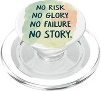 Nessun rischio, nessuna gloria, nessun fallimento, nessuna storia, con frasi divertenti PopSockets PopGrip per MagSafe