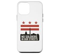 Nessun soldato nelle nostre strade, protesta contro la bandiera di Washington DC Custodia per iPhone 12 mini