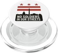 Nessun soldato nelle nostre strade, protesta contro la bandiera di Washington DC PopSockets PopGrip per MagSafe
