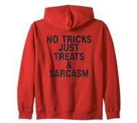 Nessun Trucco Solo dolcetti e Sarcasmo Halloween Felpa con Cappuccio