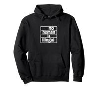 nessun umano è illegale -- L'ORIGINALE (Vintage) Felpa con Cappuccio