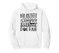 Nessun Vestito è Completo Senza peli di Cane Meme Divertente Felpa con Cappuccio